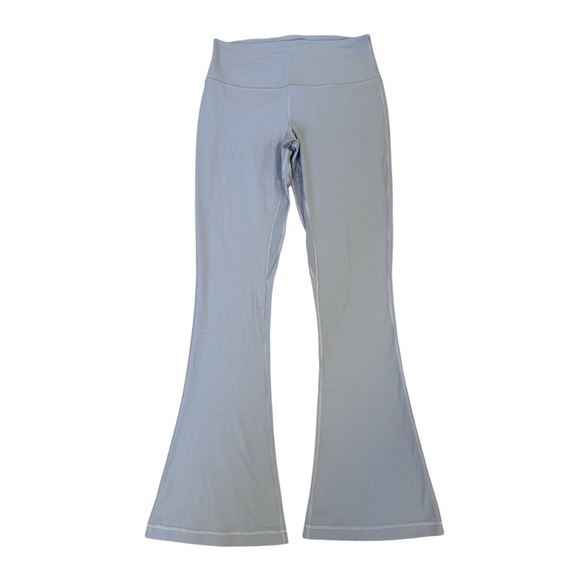 lululemon athletica Pants - Lululemon Flare Leggings Womens Size 10 Gray High Rise Yoga Pants Nulu Groove St